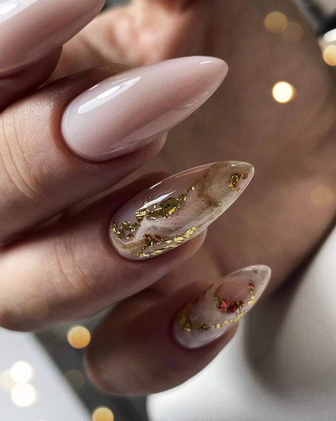 Autumn Designs On Wedding Nails