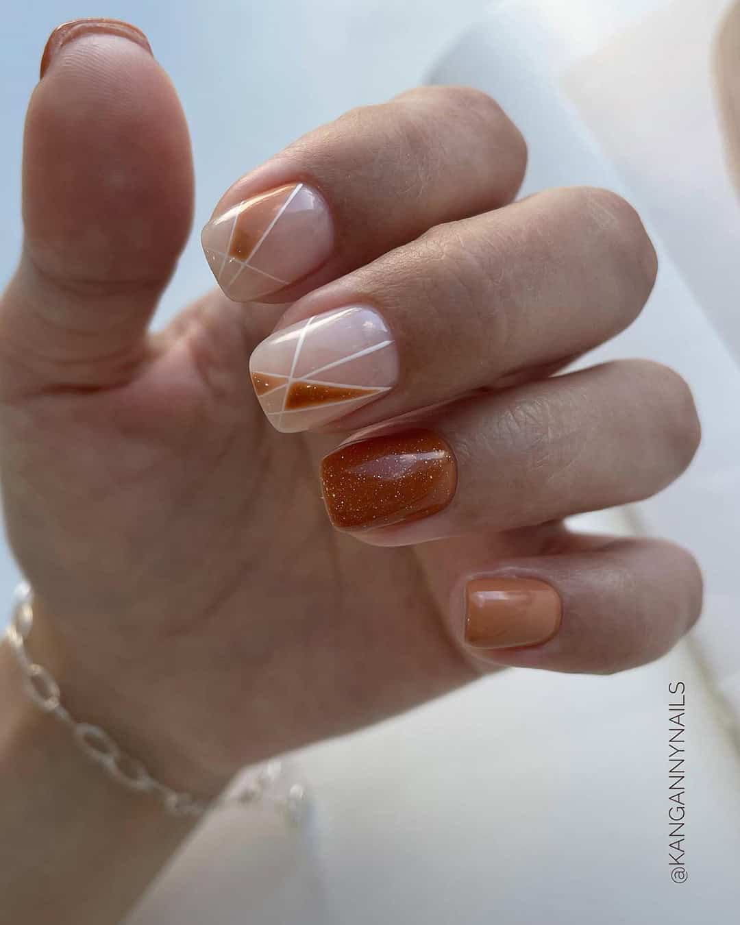 Elegant Bridal Manicure For Fall