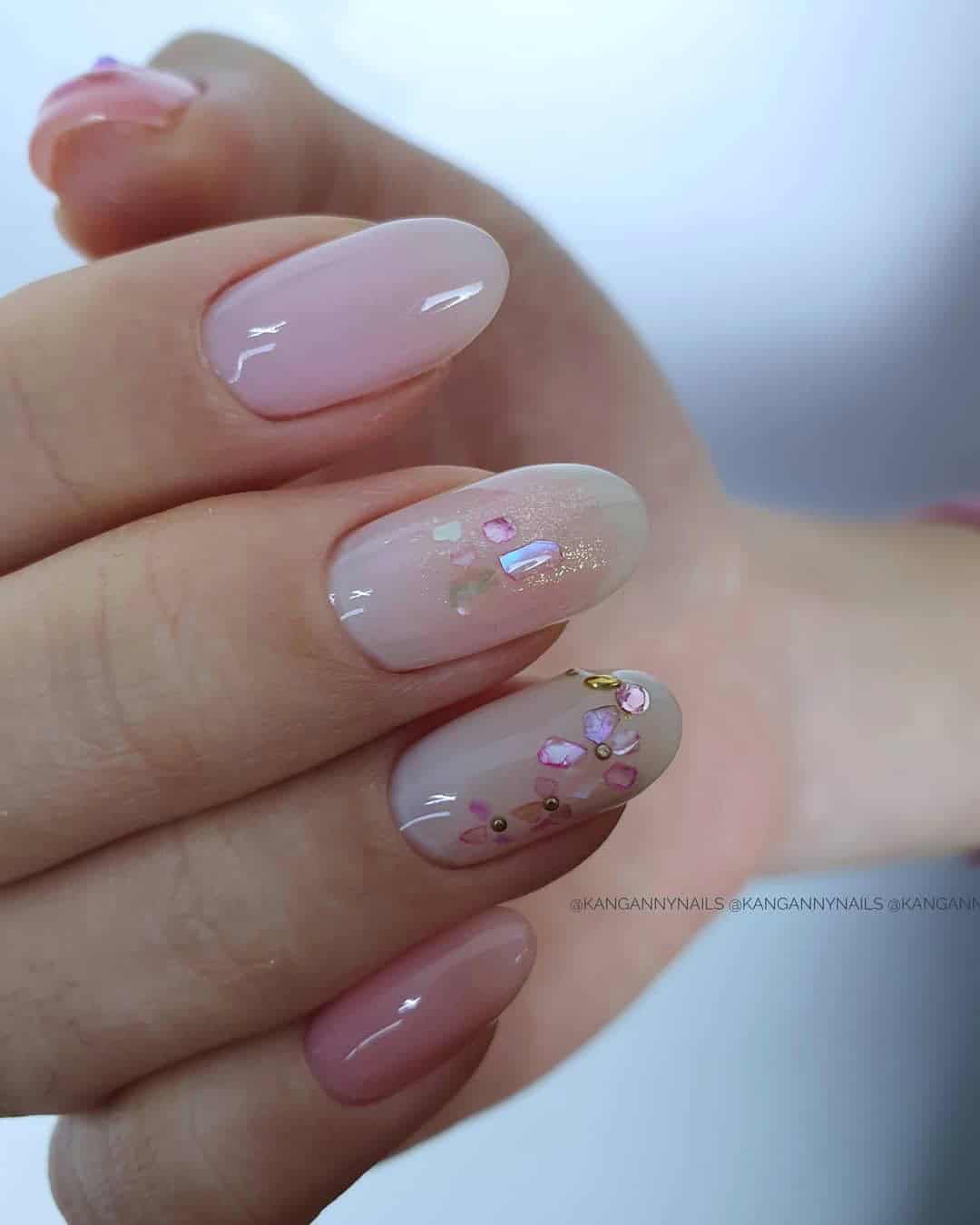 Cute Fall Wedding Nails