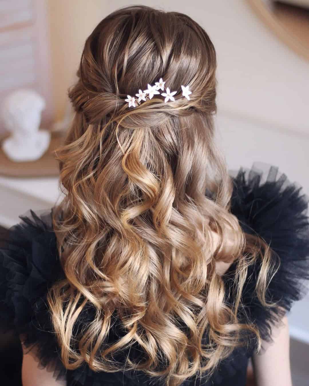 Side-Part Loose Curls