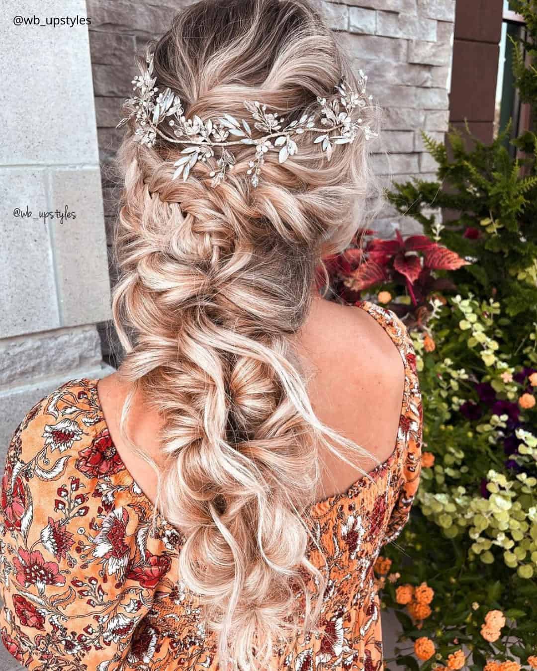 Braided Junior Bridesmaid Hair