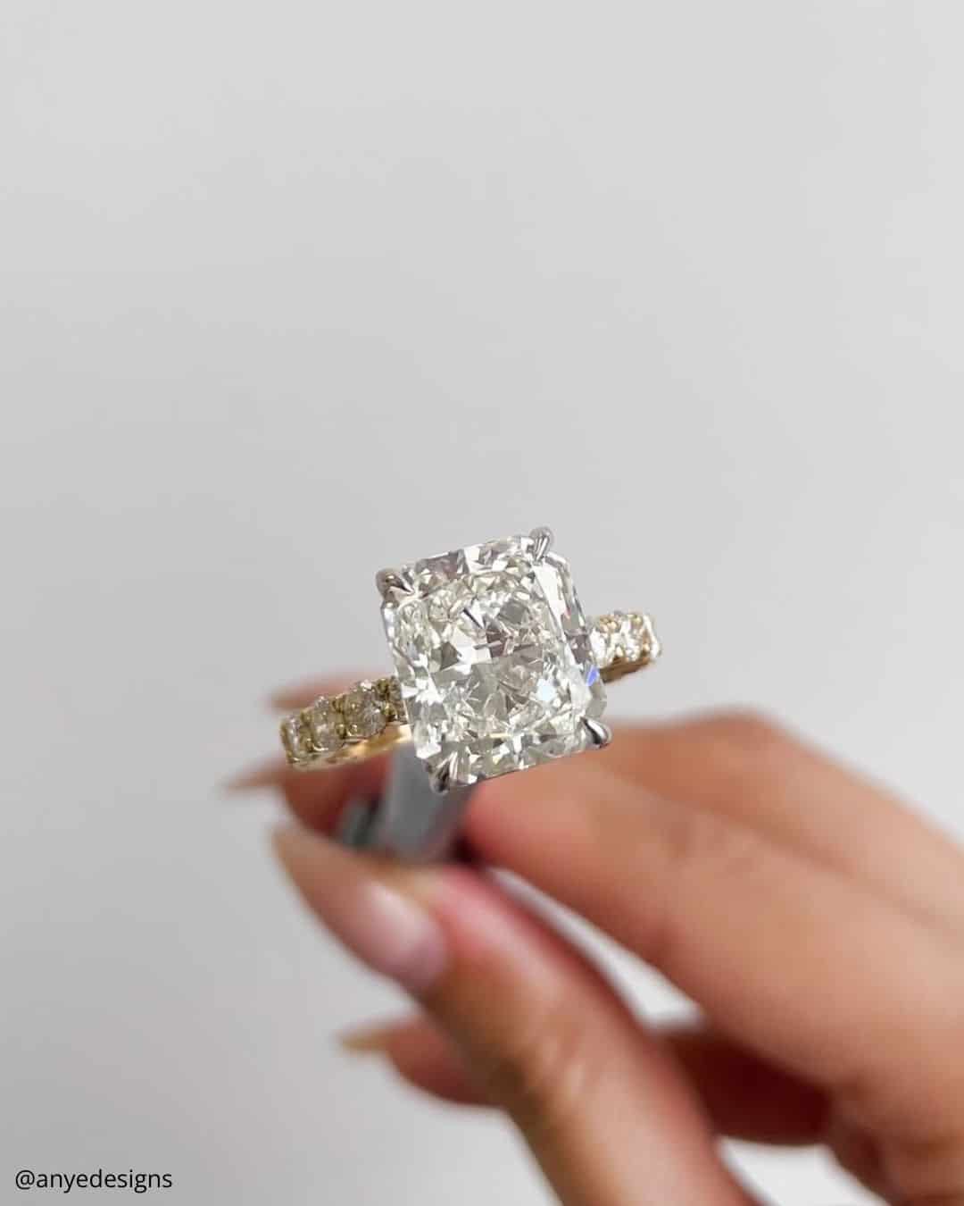 Elongated Oval Engagement Rings