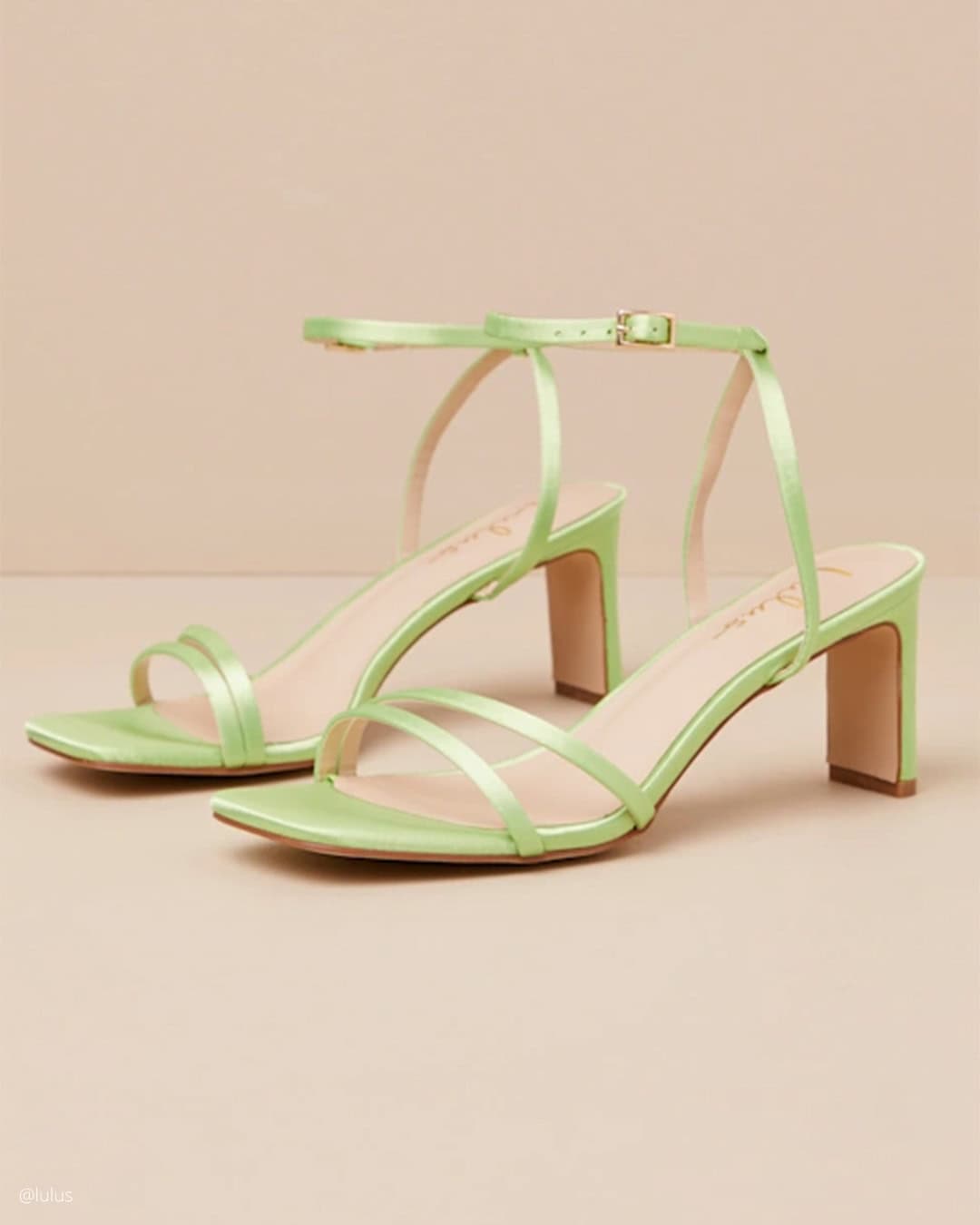 Low Heel Green Wedding Shoes
