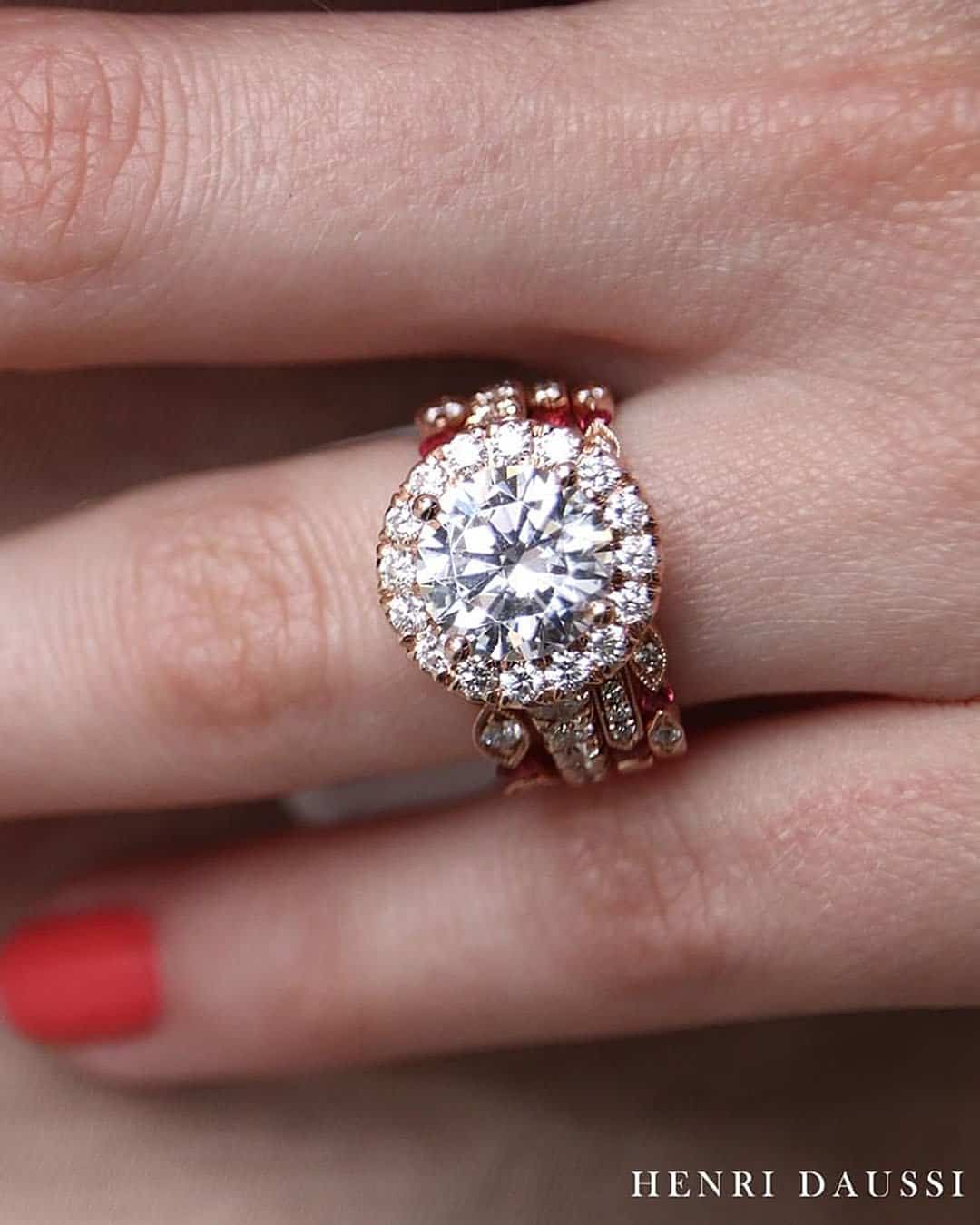 Rose Gold Diamond Engagement Rings