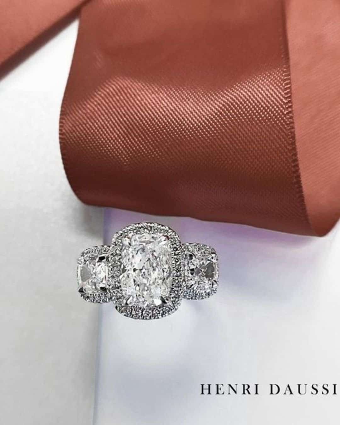 Halo Engagement Rings With Gemstones