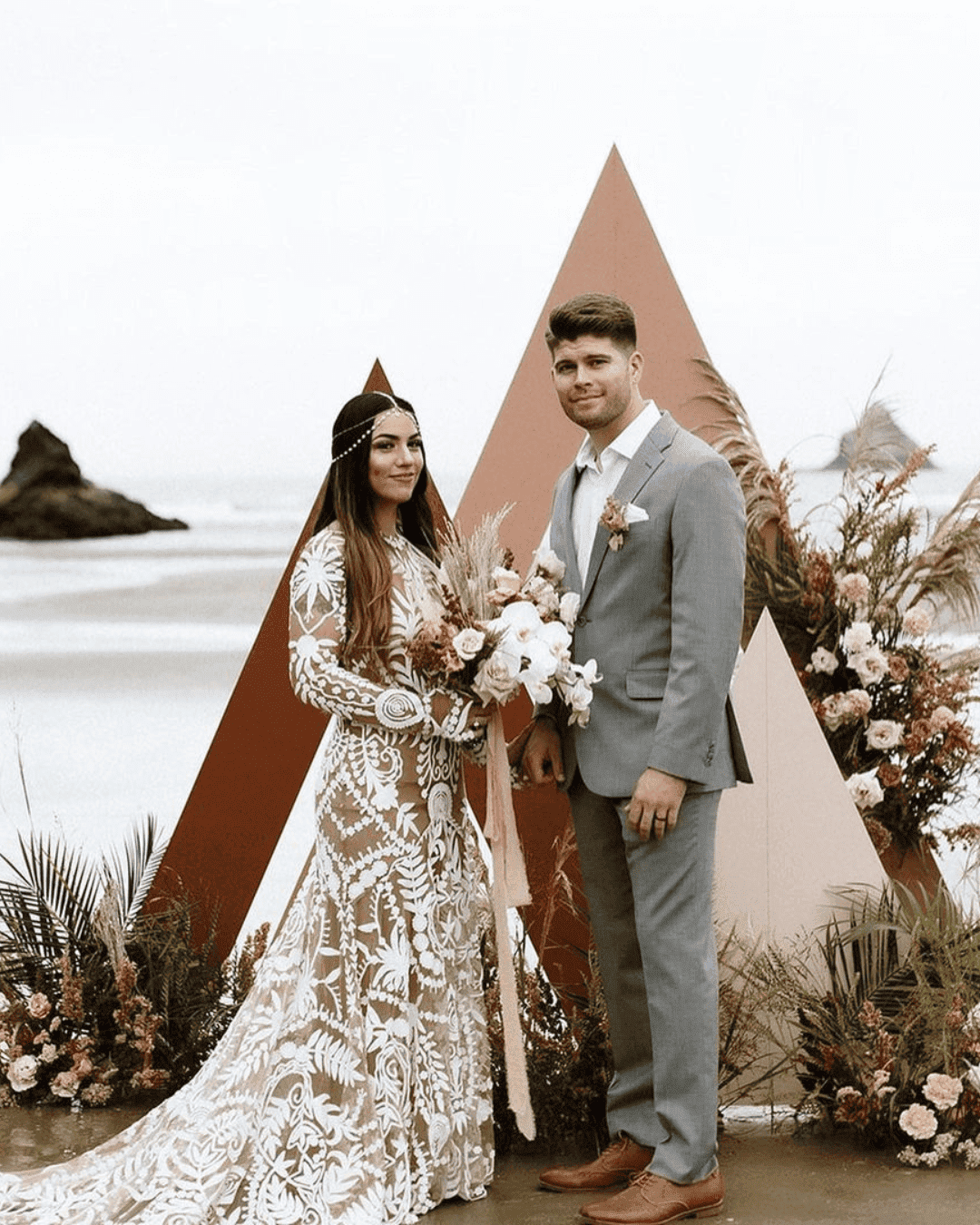 Bright Hippie Wedding Backdrop Ideas
