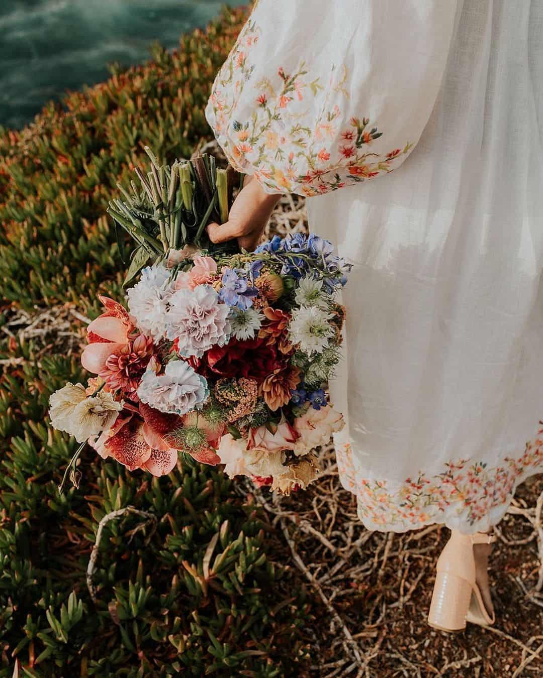 Beautiful Bouquets For Hippie Brides