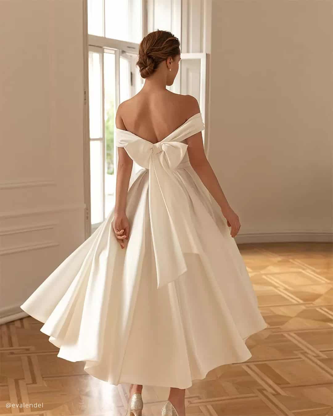 Eva Lendel Tea Length Wedding Dress