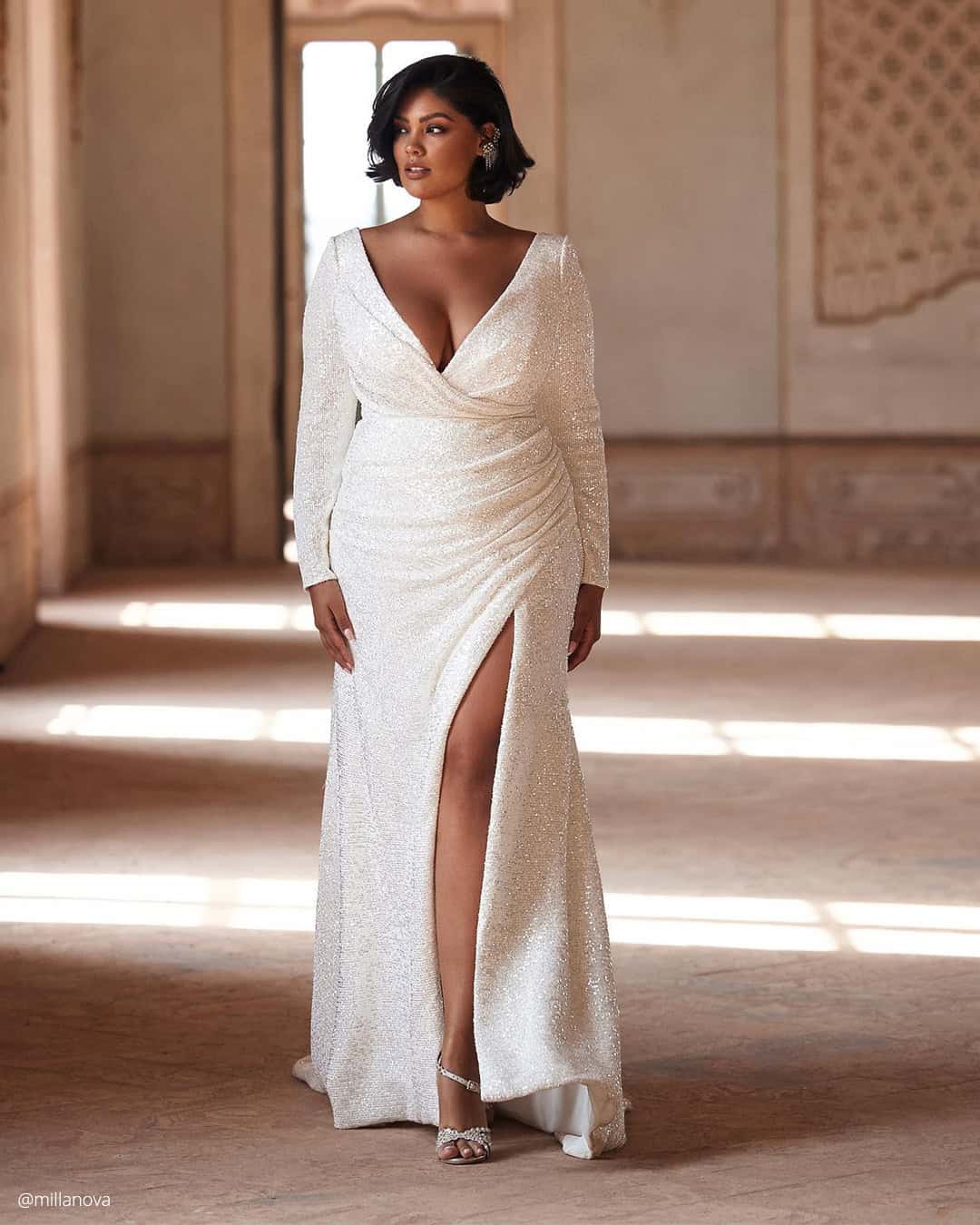 Plus Size Long Sleeve Wedding Dresses