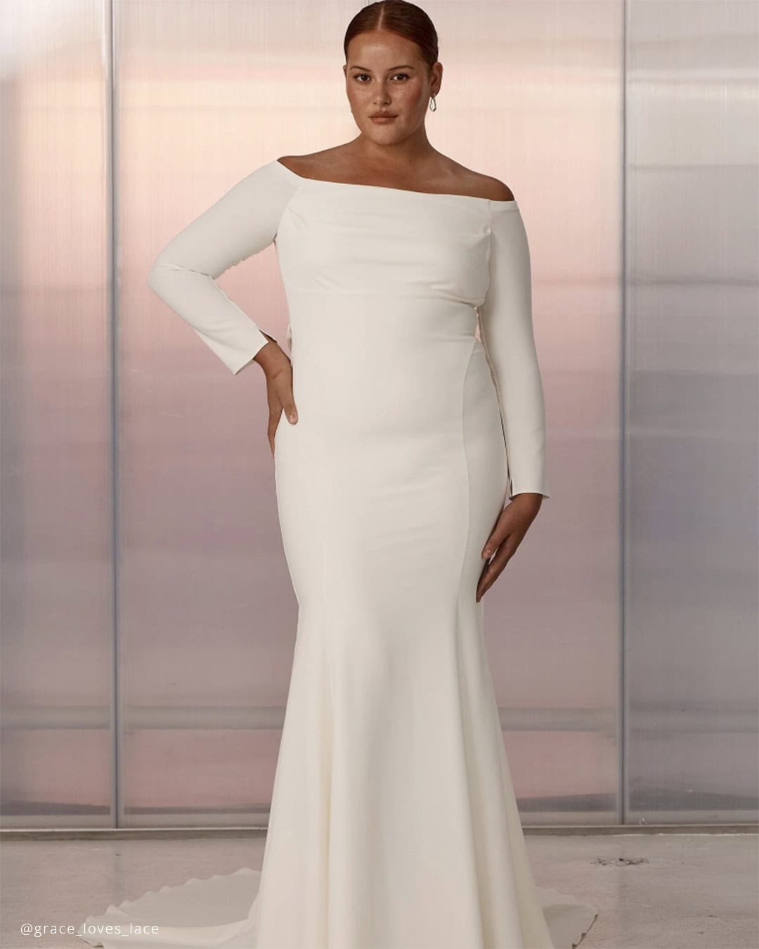 Off The Shoulder Plus Size Bridal Gowns