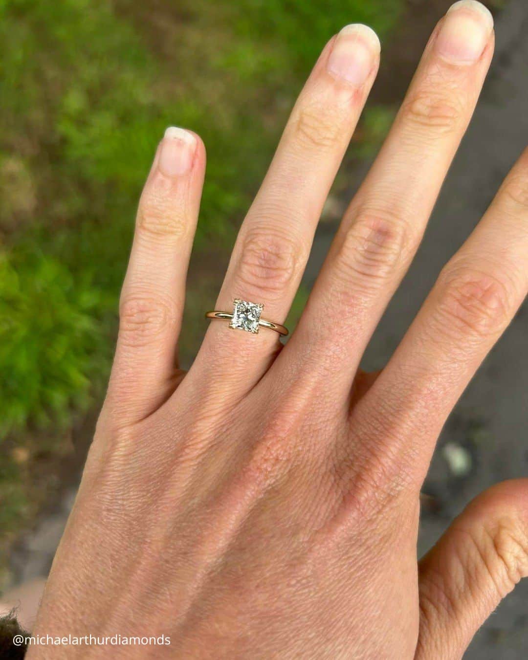 Princess Cut Solitaire Engagement Rings