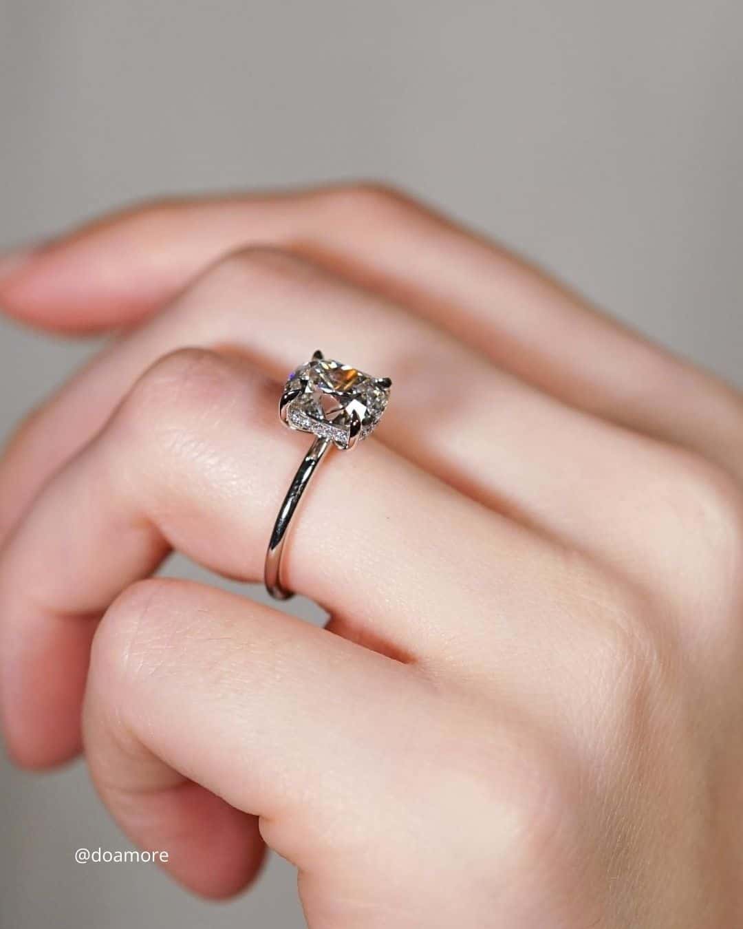 Halo Princess Cut Engagement Rings