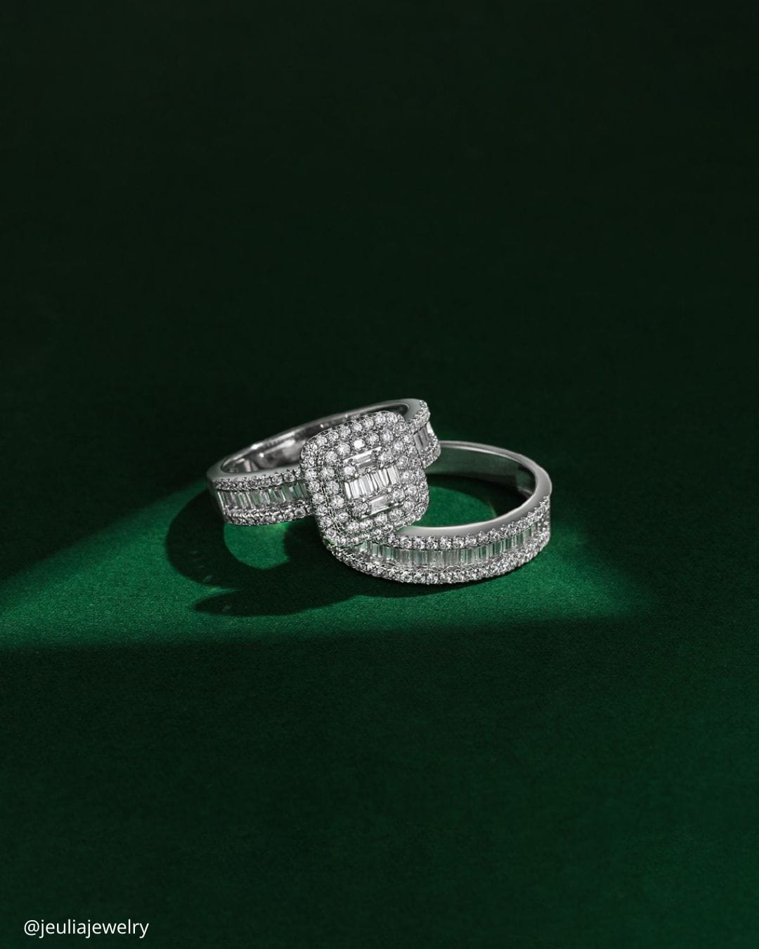 Halo Princess Cut Engagement Rings