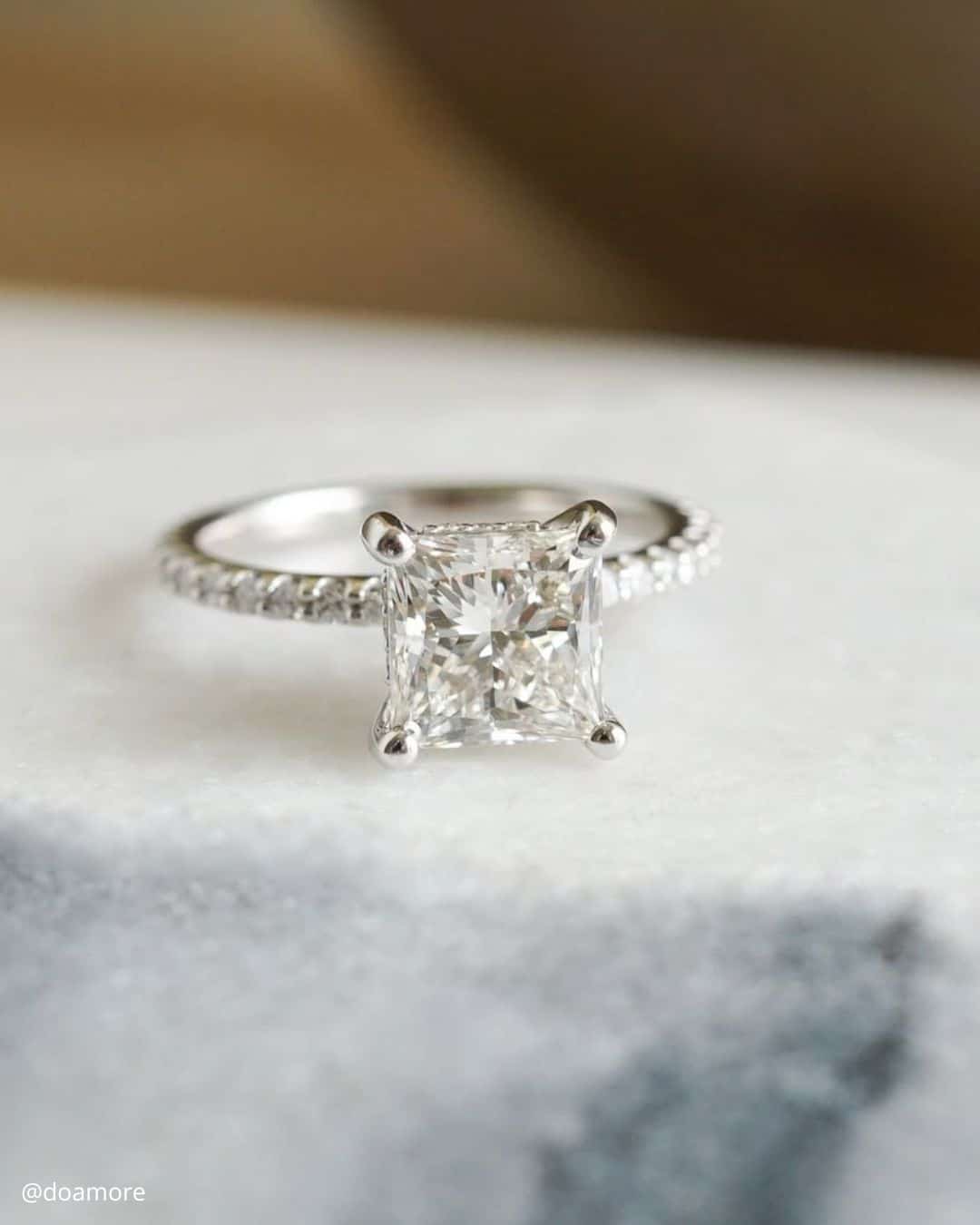 Unique And Modern Princess Cut Rings