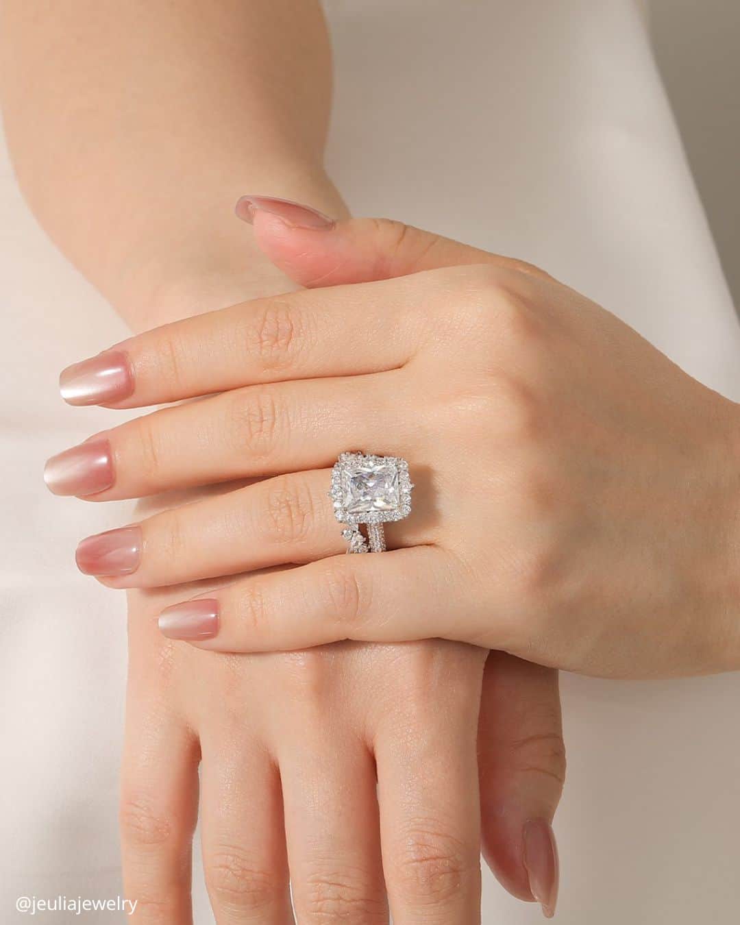 Princess Cut Diamond Rings In Set