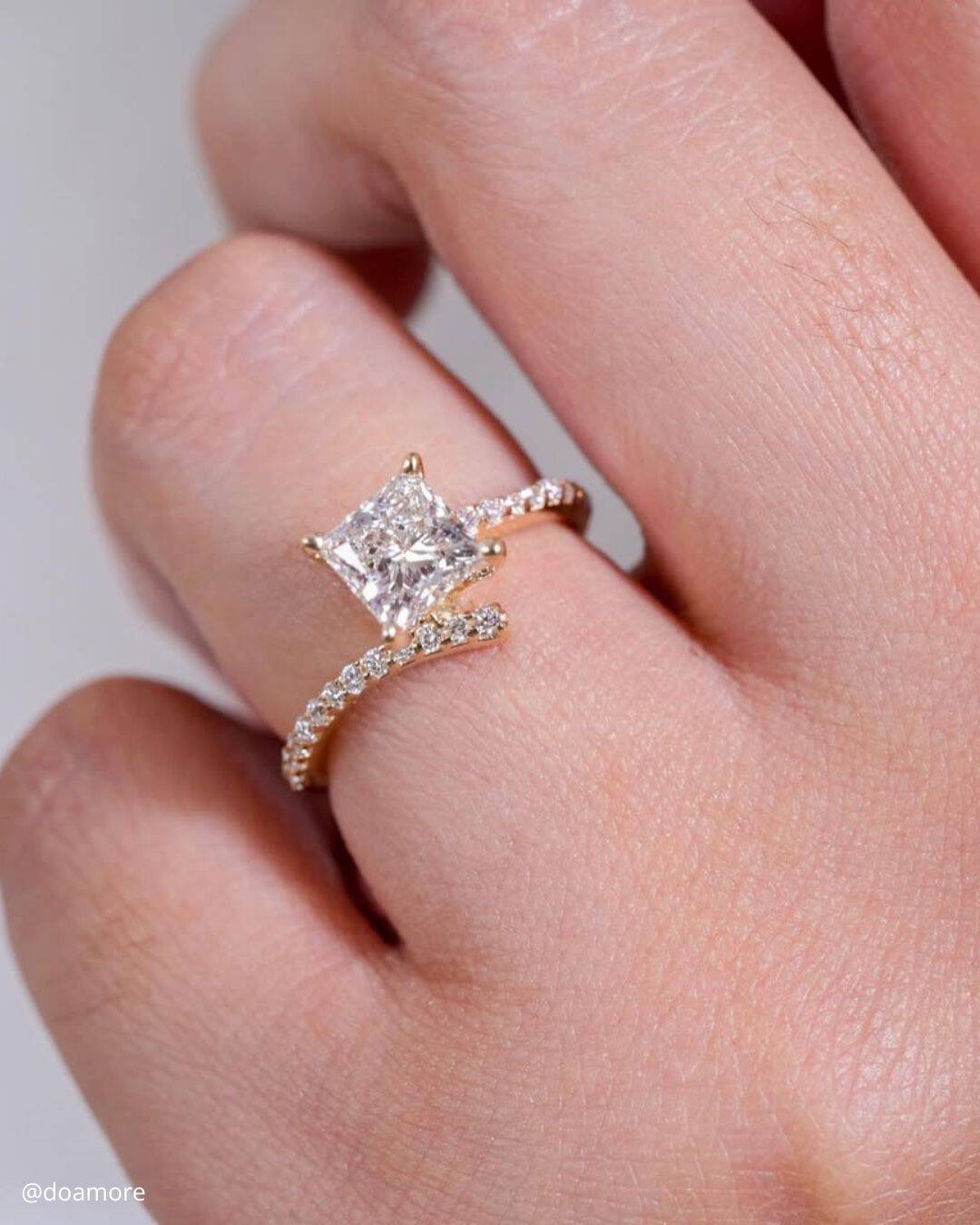 Unique And Modern Princess Cut Rings