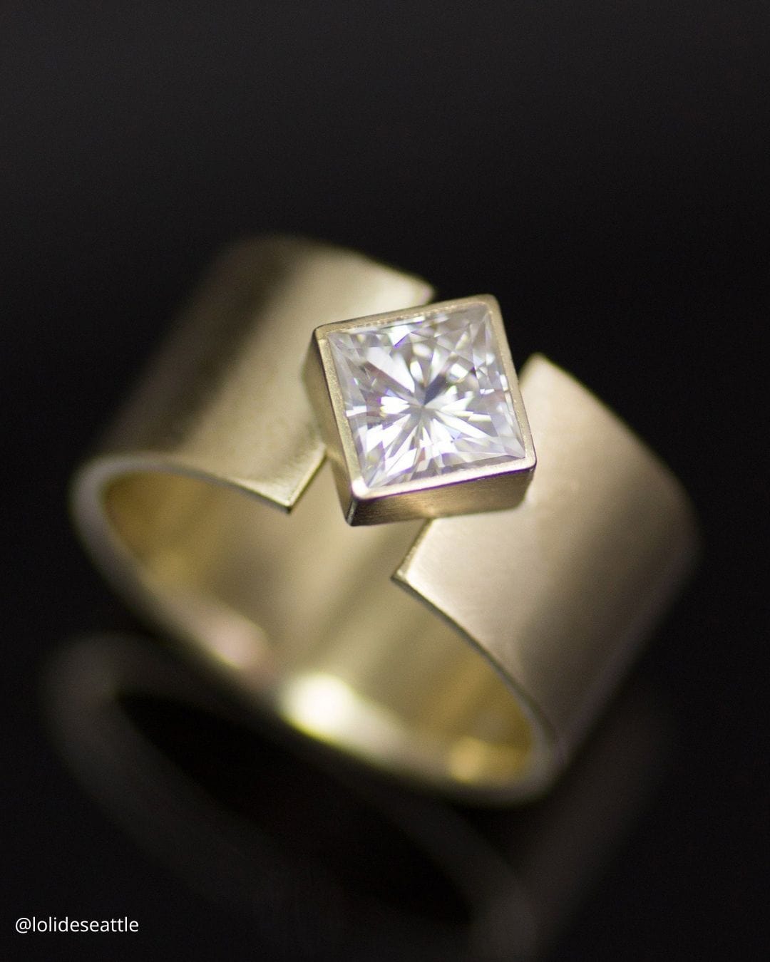 Unique And Modern Princess Cut Rings