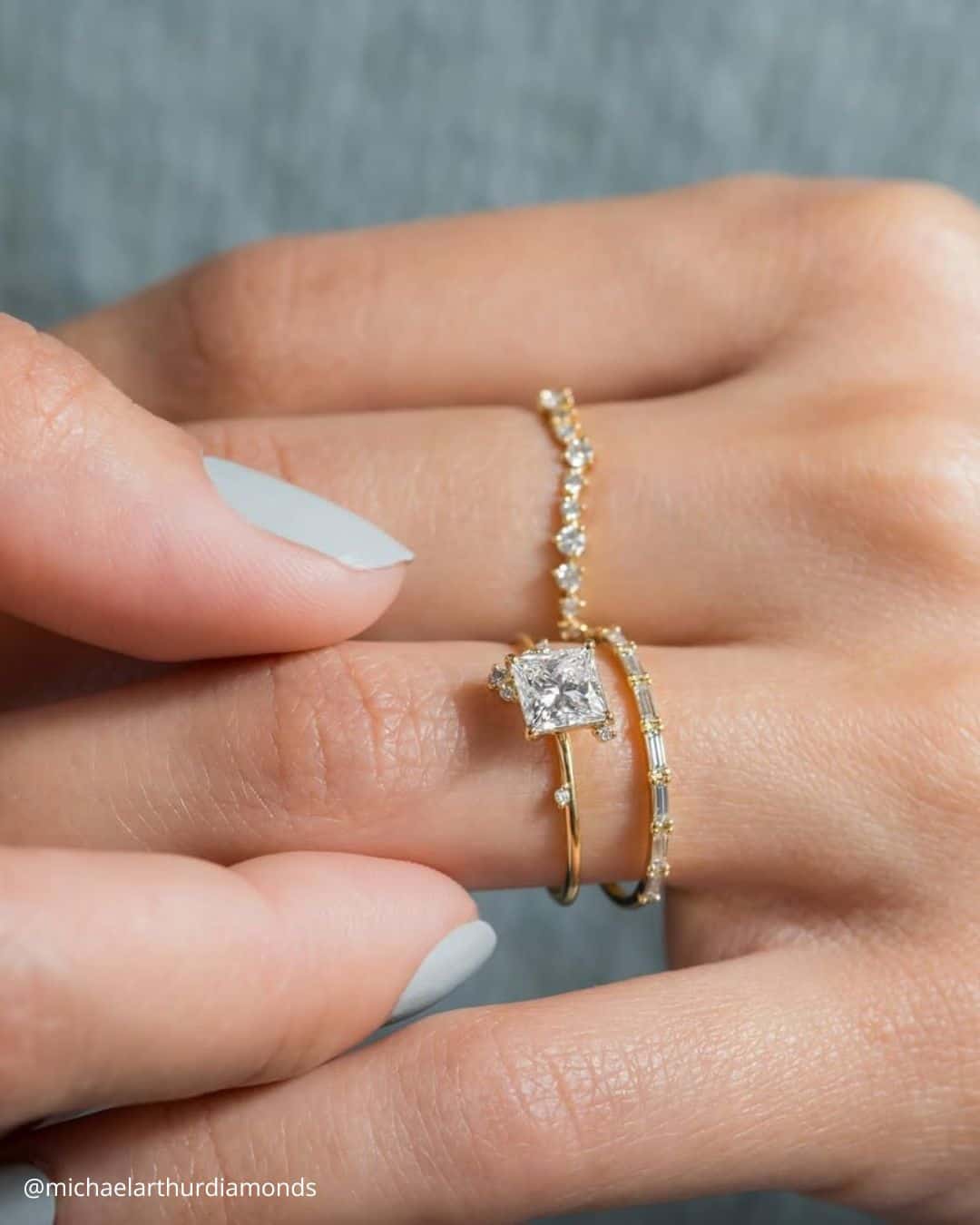 Simple Engagement Rings With Princess Cut Diamond