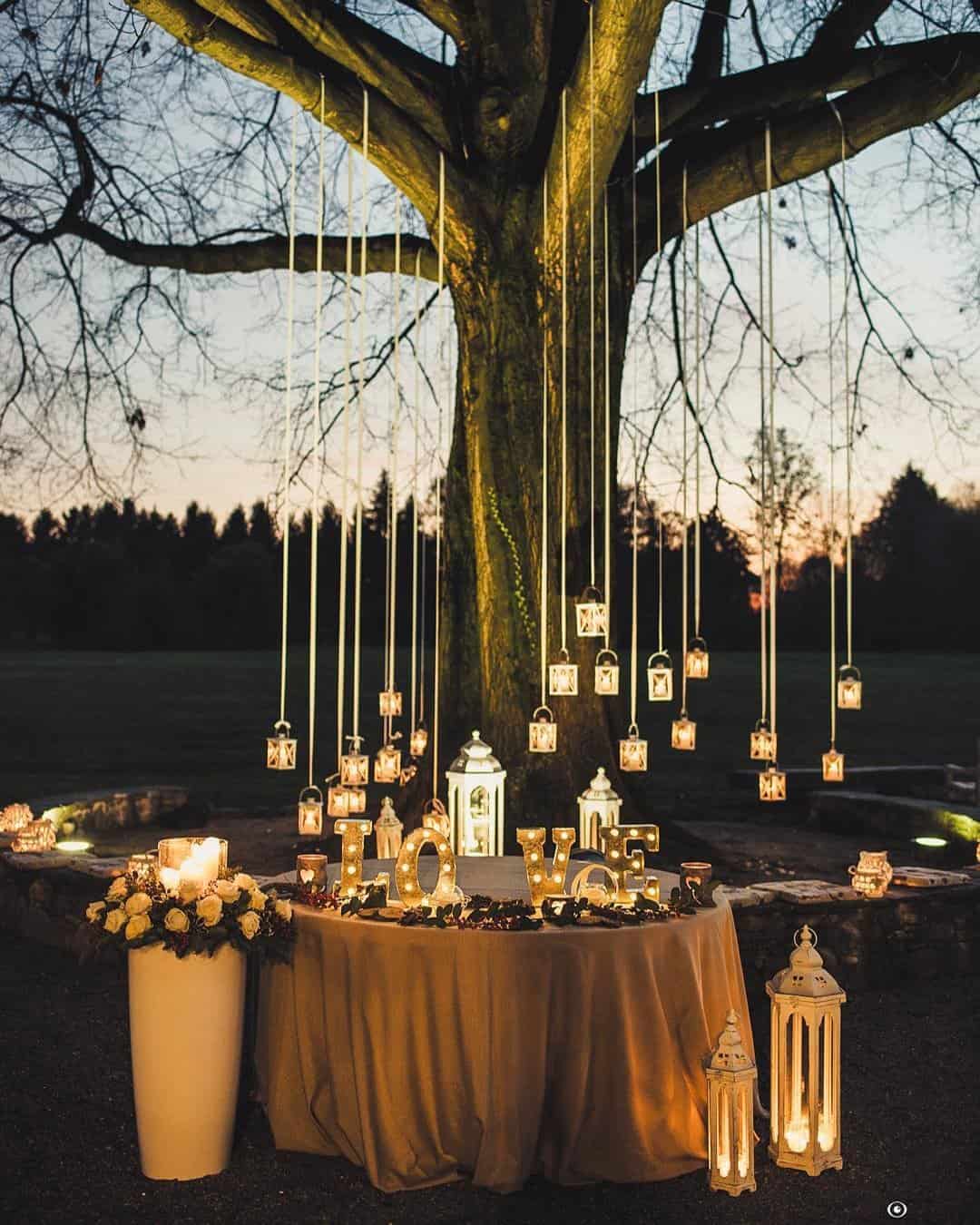 Rustic Wedding Lanterns