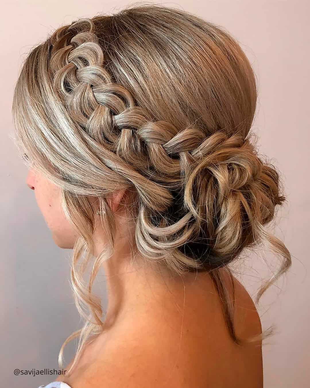Easy DIY Low Bun For Wedding