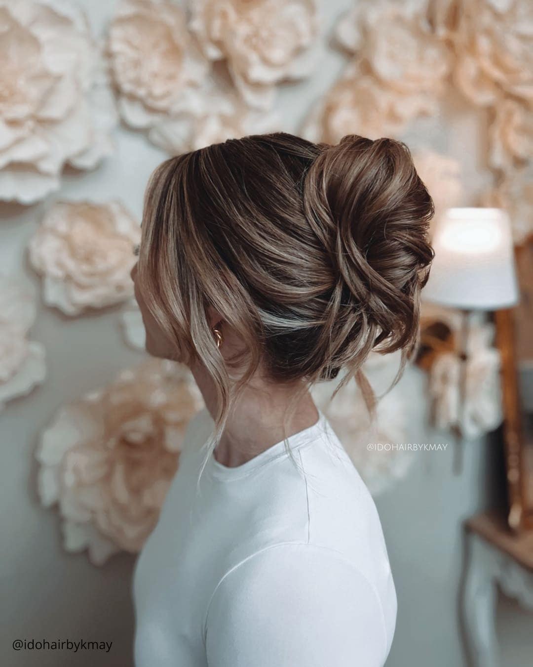 Easy DIY Low Bun For Wedding