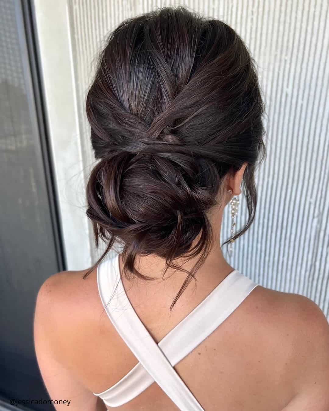 French Twist With Side-Swept Bangs
