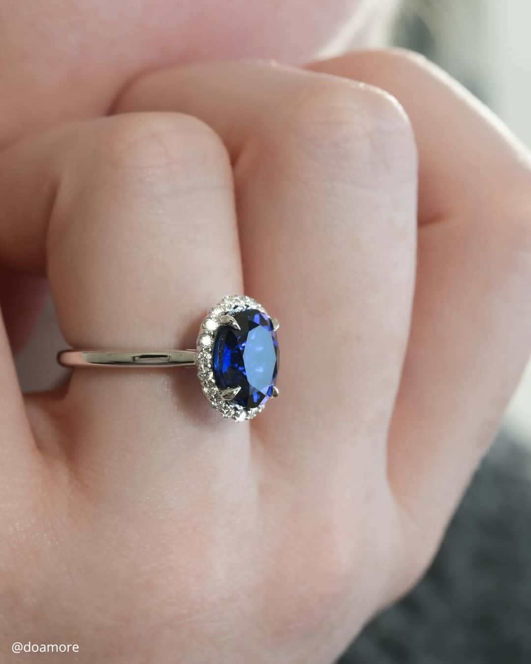 Simple Sapphire Rings For Tender Brides