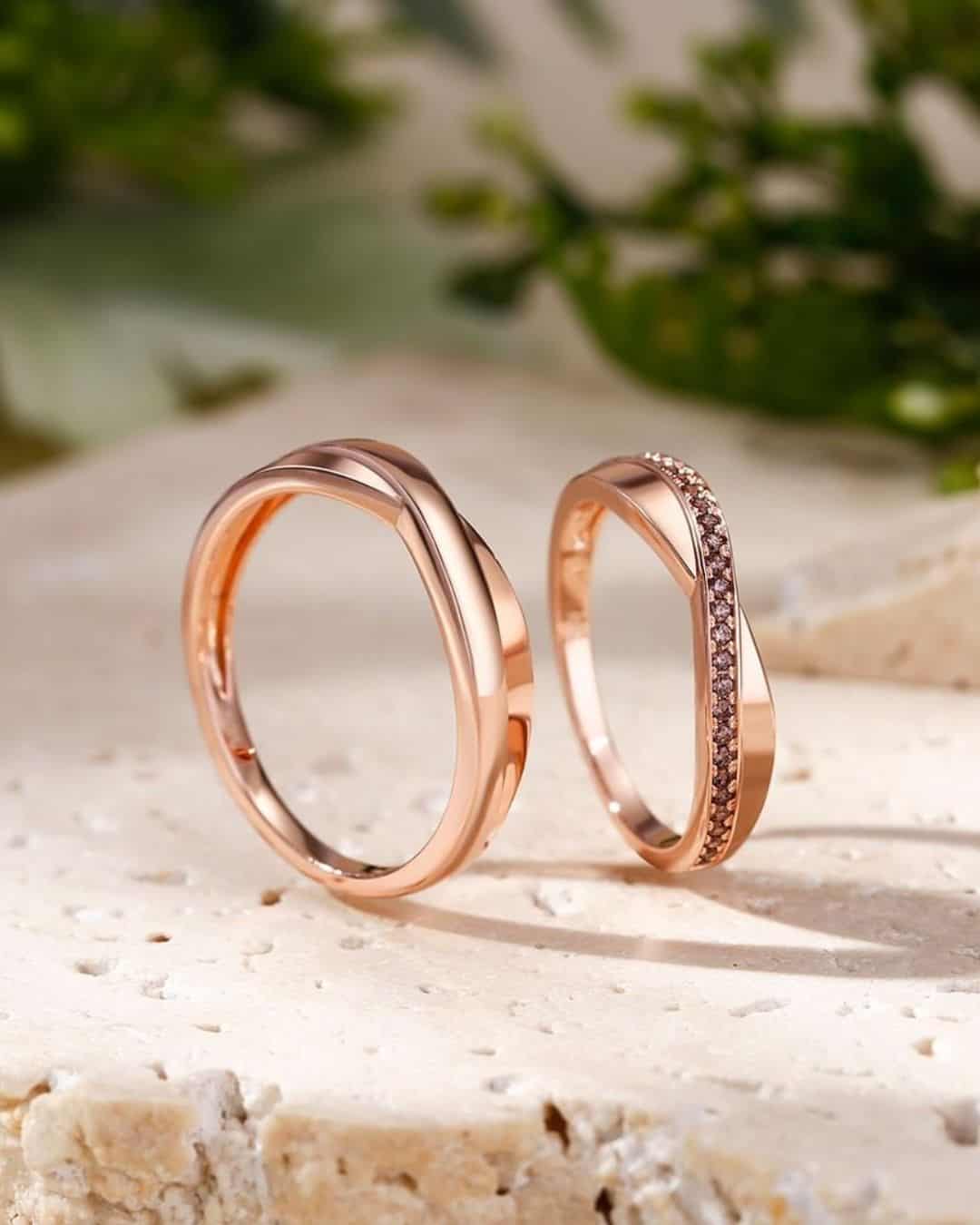 Twisted Wedding Bands for Women