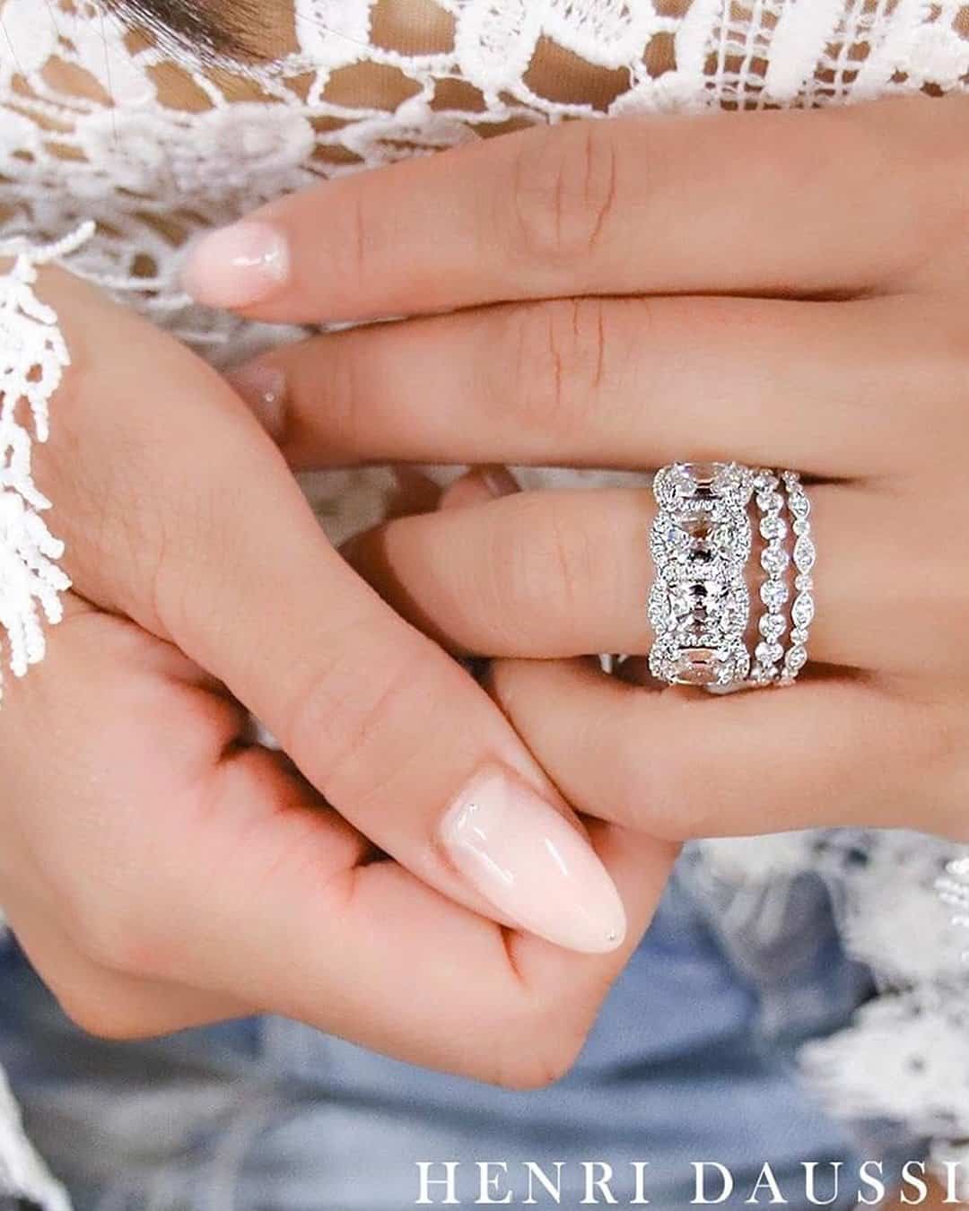 Modern Mixed Metal Wedding Bands
