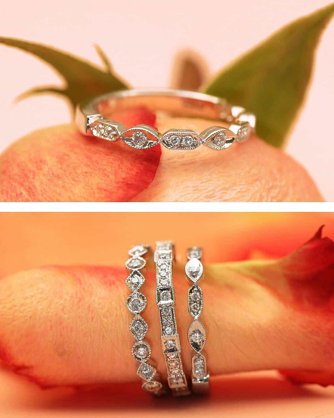 Wedding Bands in Vintage Style