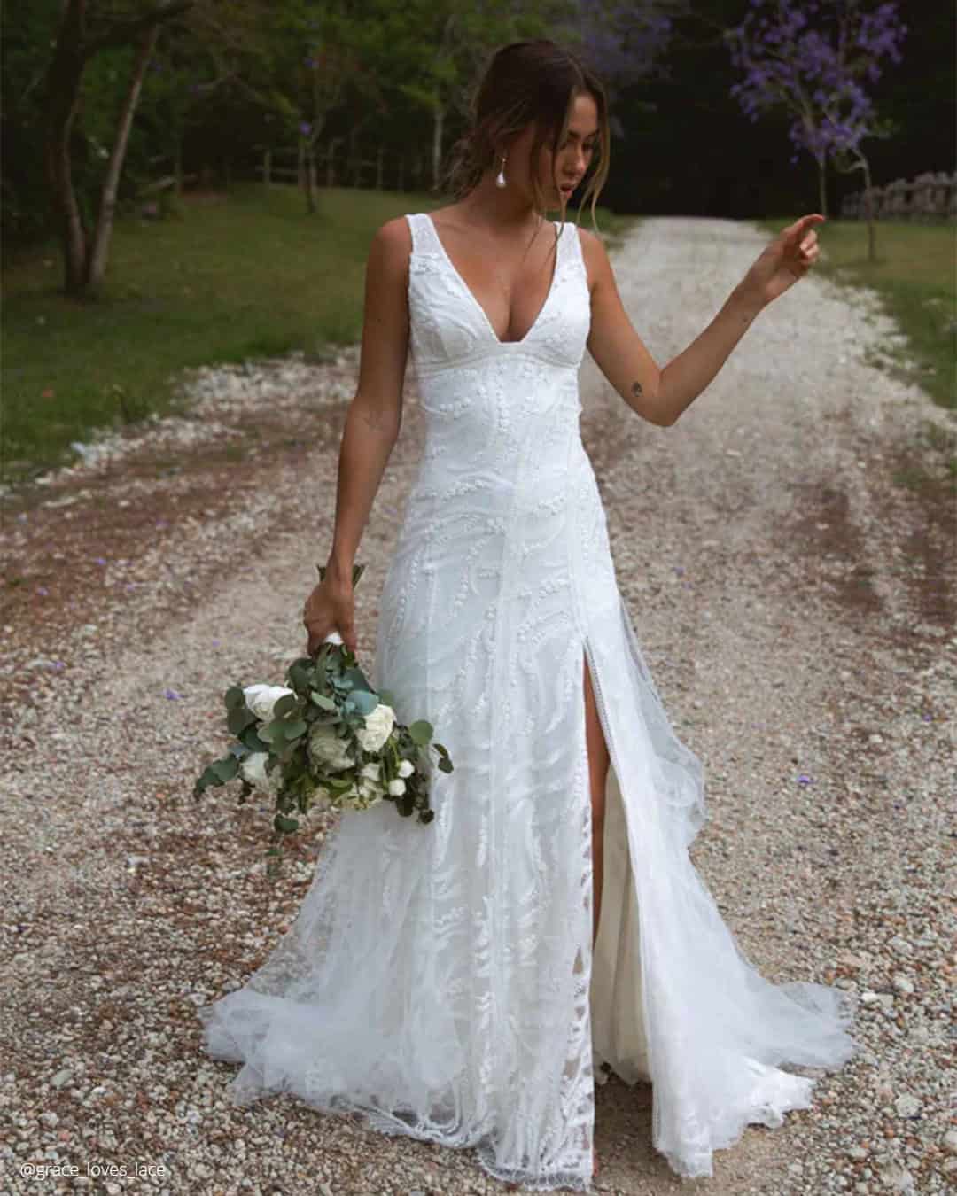 Lace Boho Wedding Dresses