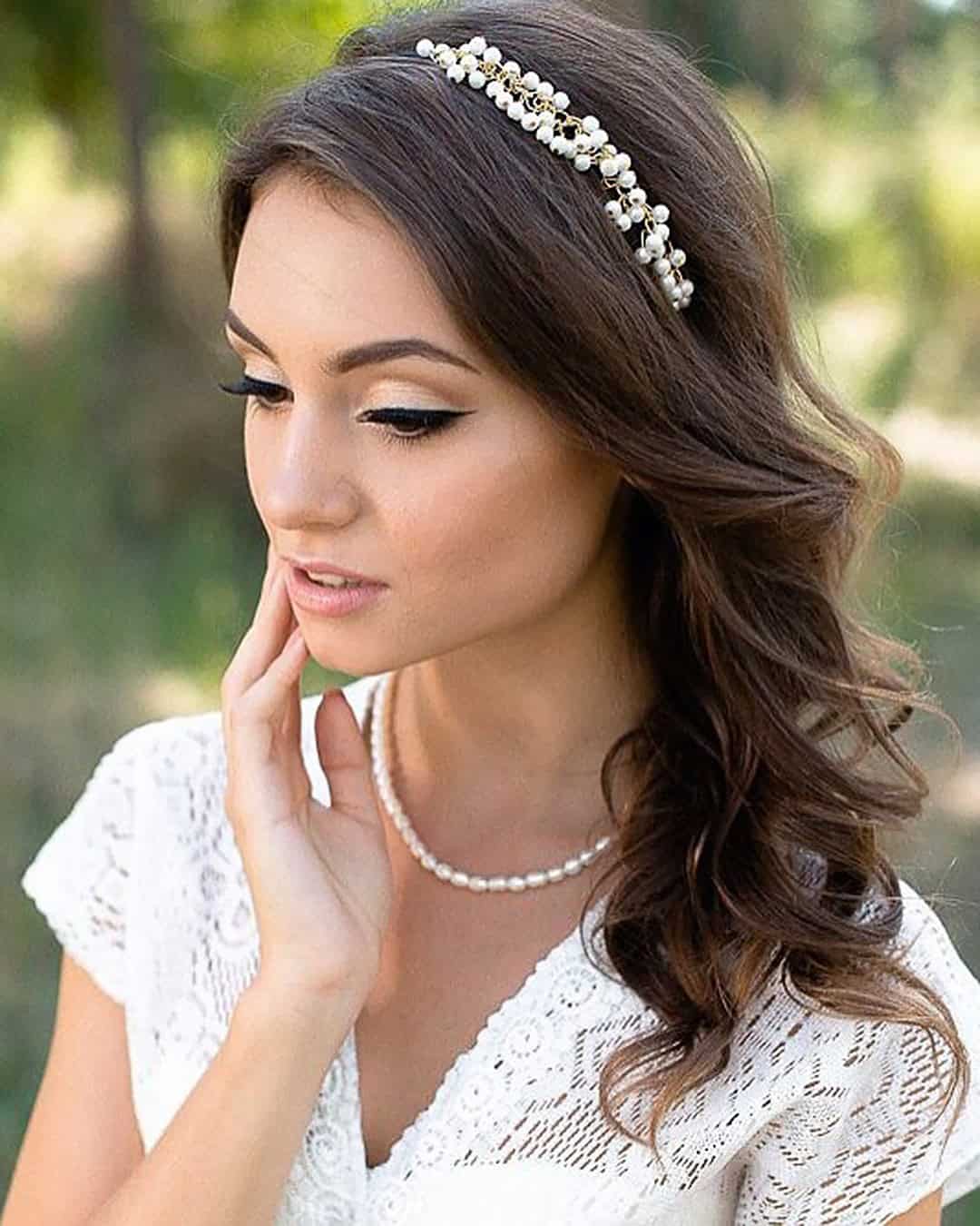 Simple Wedding Hairstyles With Headband