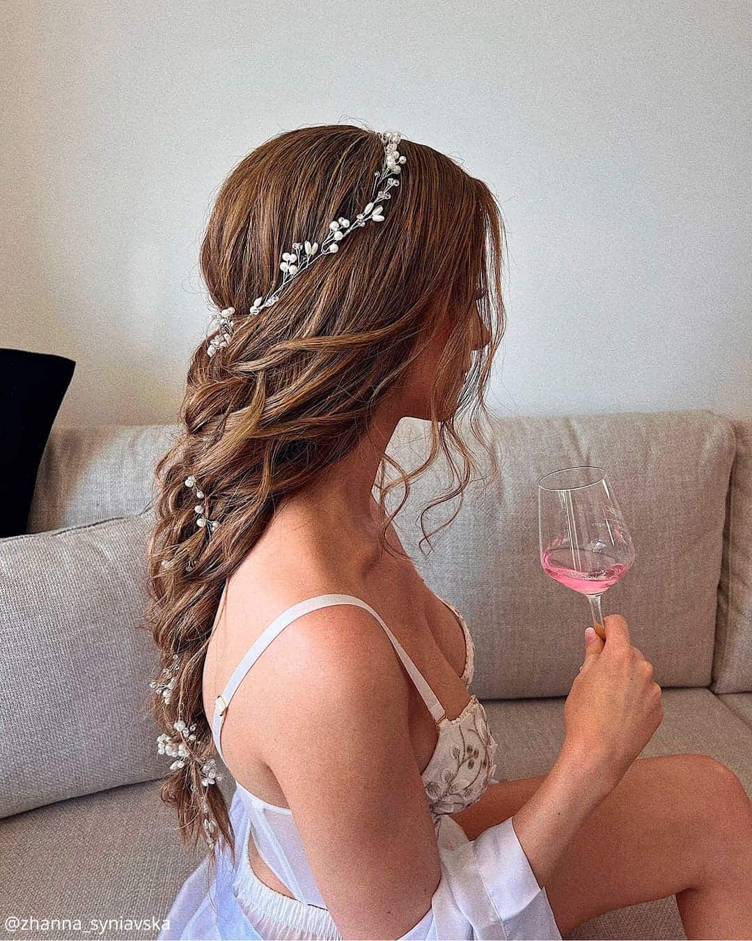 Medium Wedding Hair With Headband