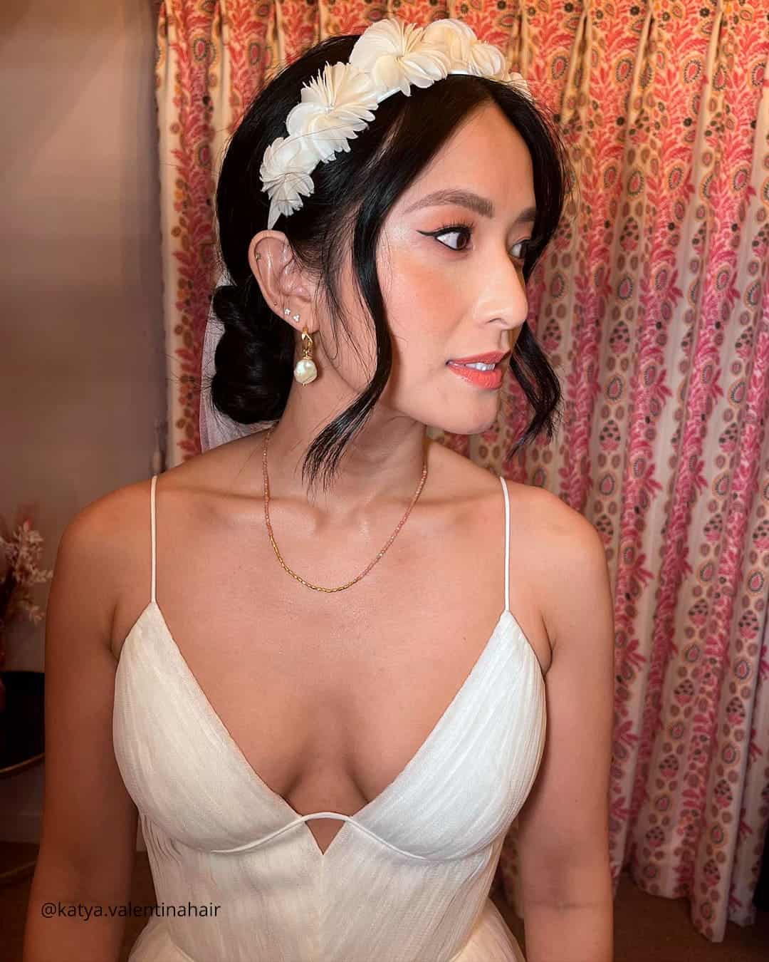 Wedding Headband Short Hair