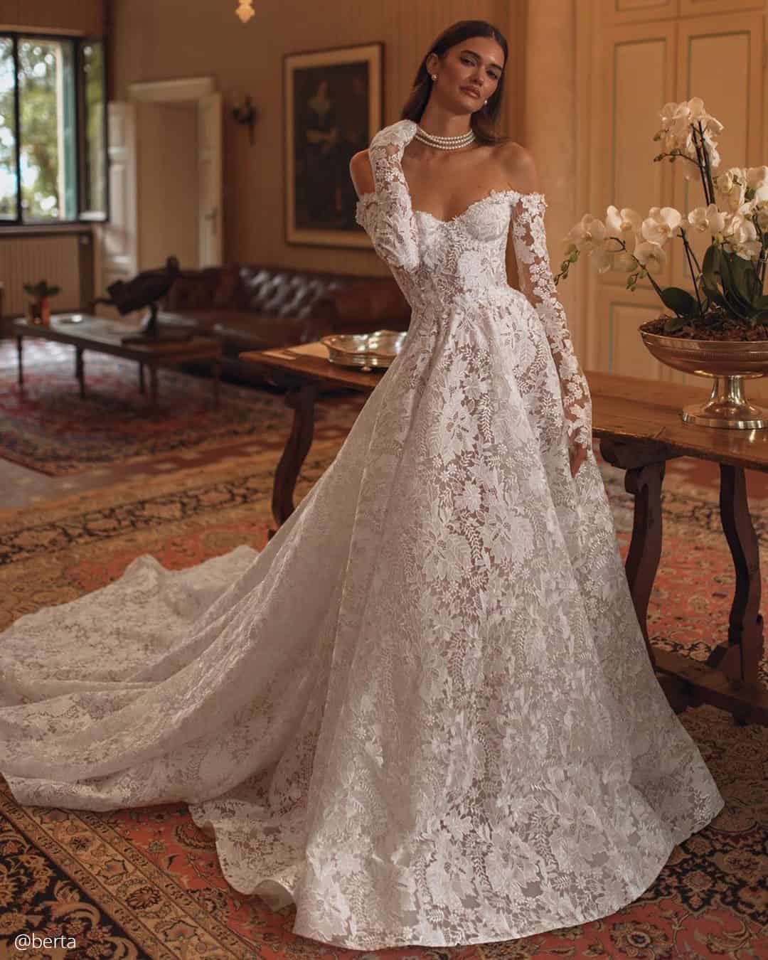 Off The Shoulder Boho Wedding Dresses