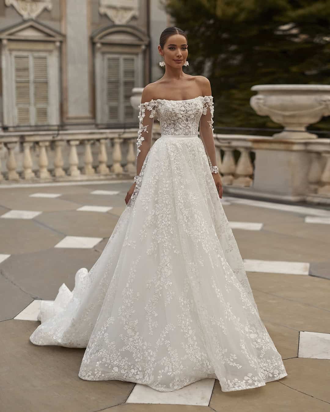 Off The Shoulder Boho Wedding Dresses