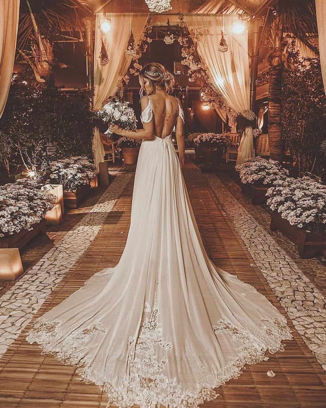 A Line Off The Shoulder Wedding Dresses