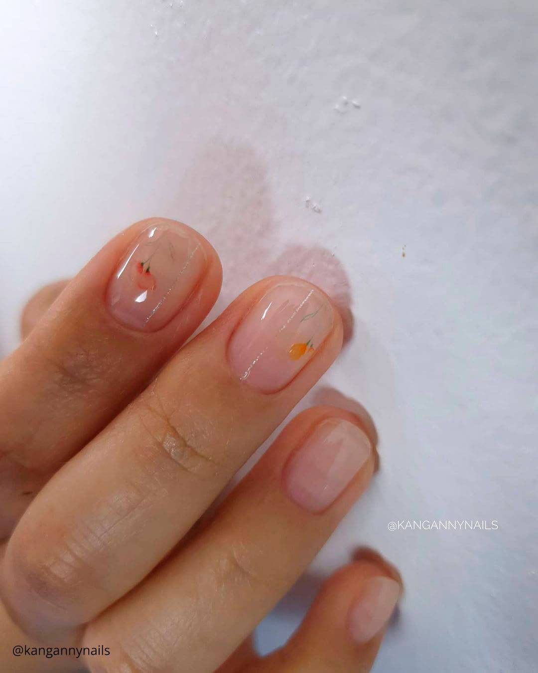 Designs for Short Wedding Nails