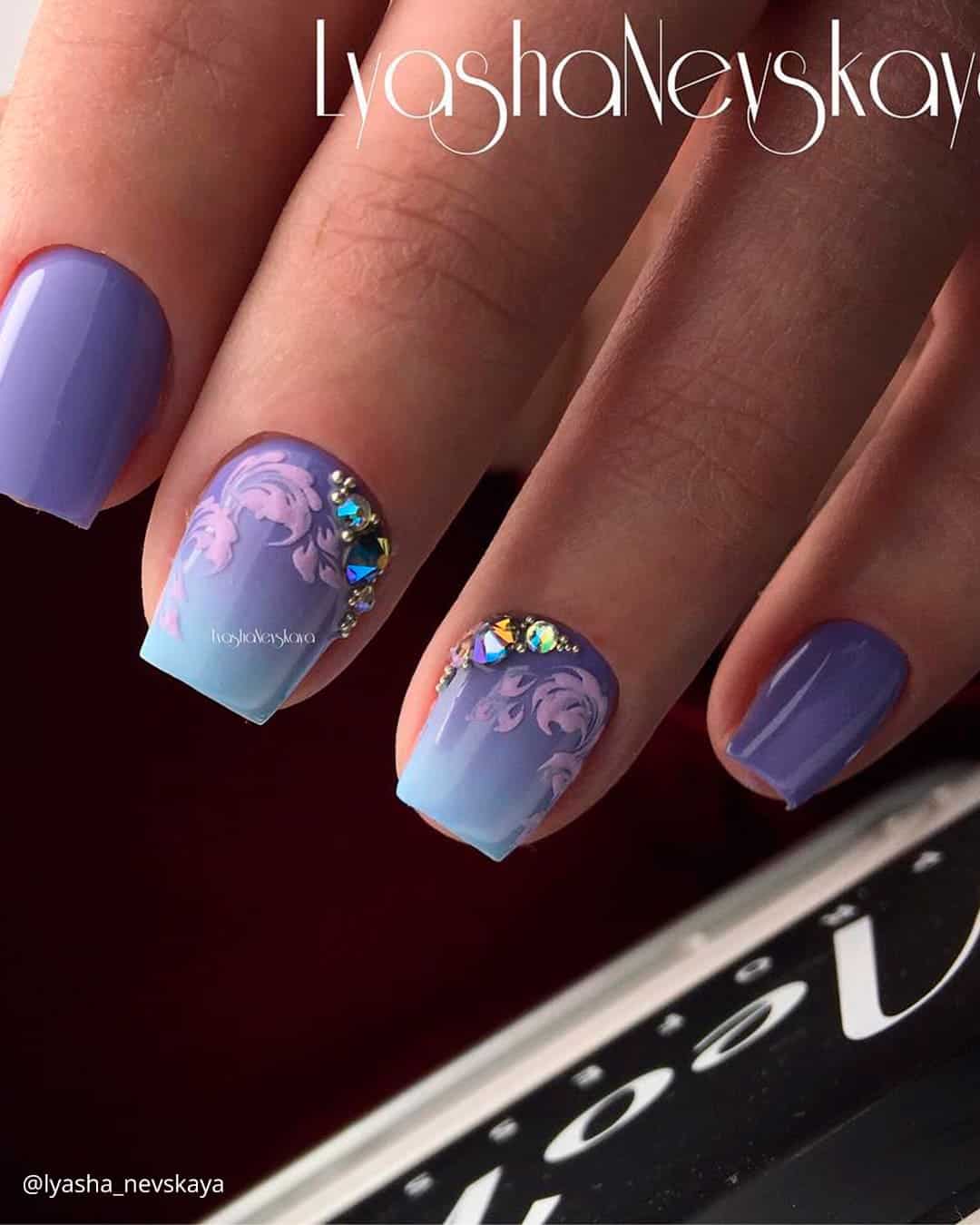 Glitter Wedding Nails
