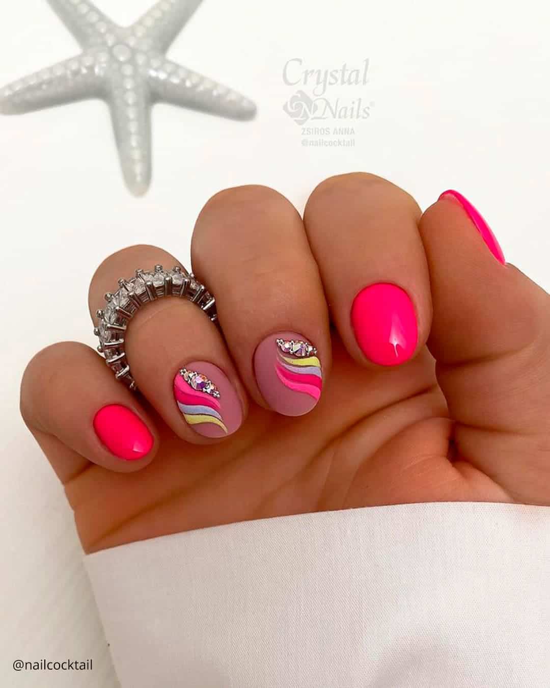 Wedding Guest Nails Short