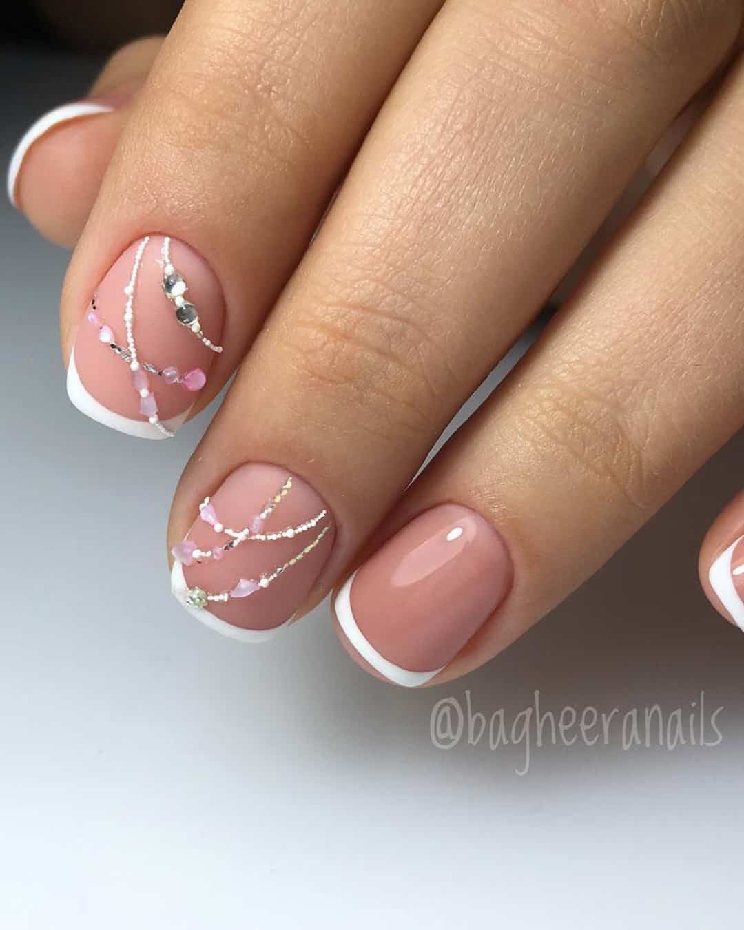 Classy Wedding Nails