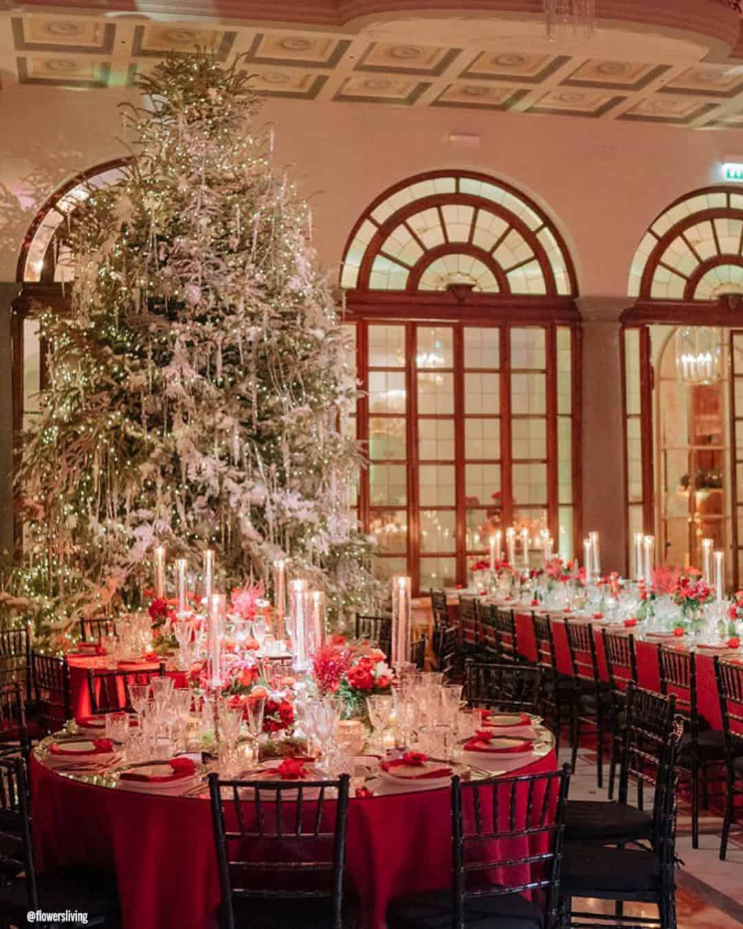 Winter Decorations For Reception Hall