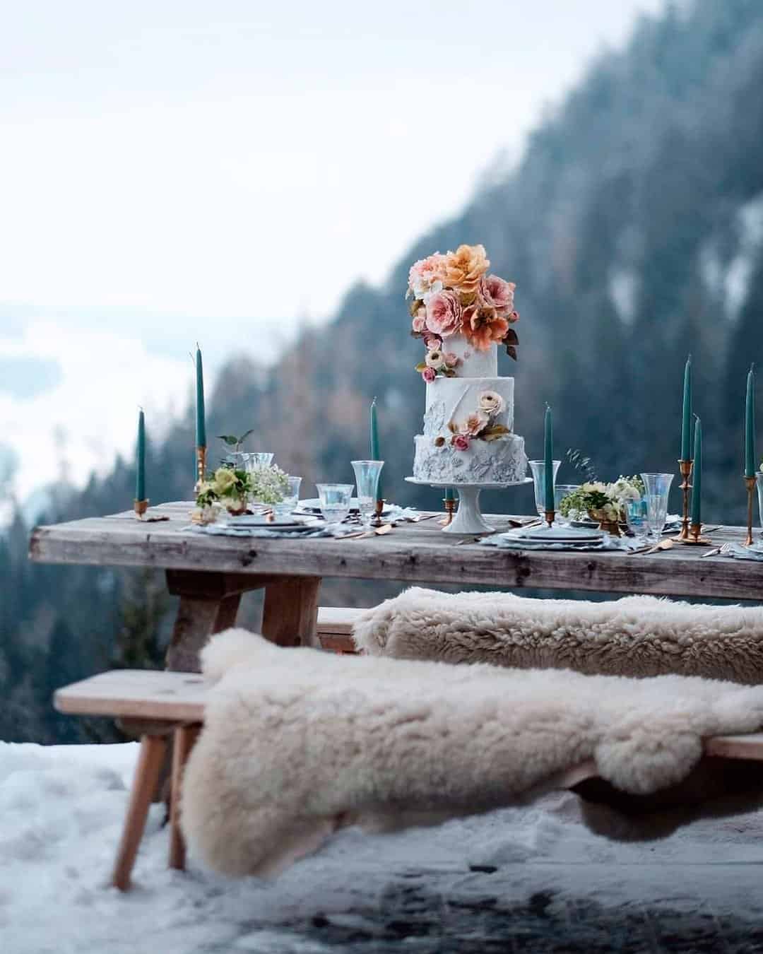 Winter Wedding Centerpieces