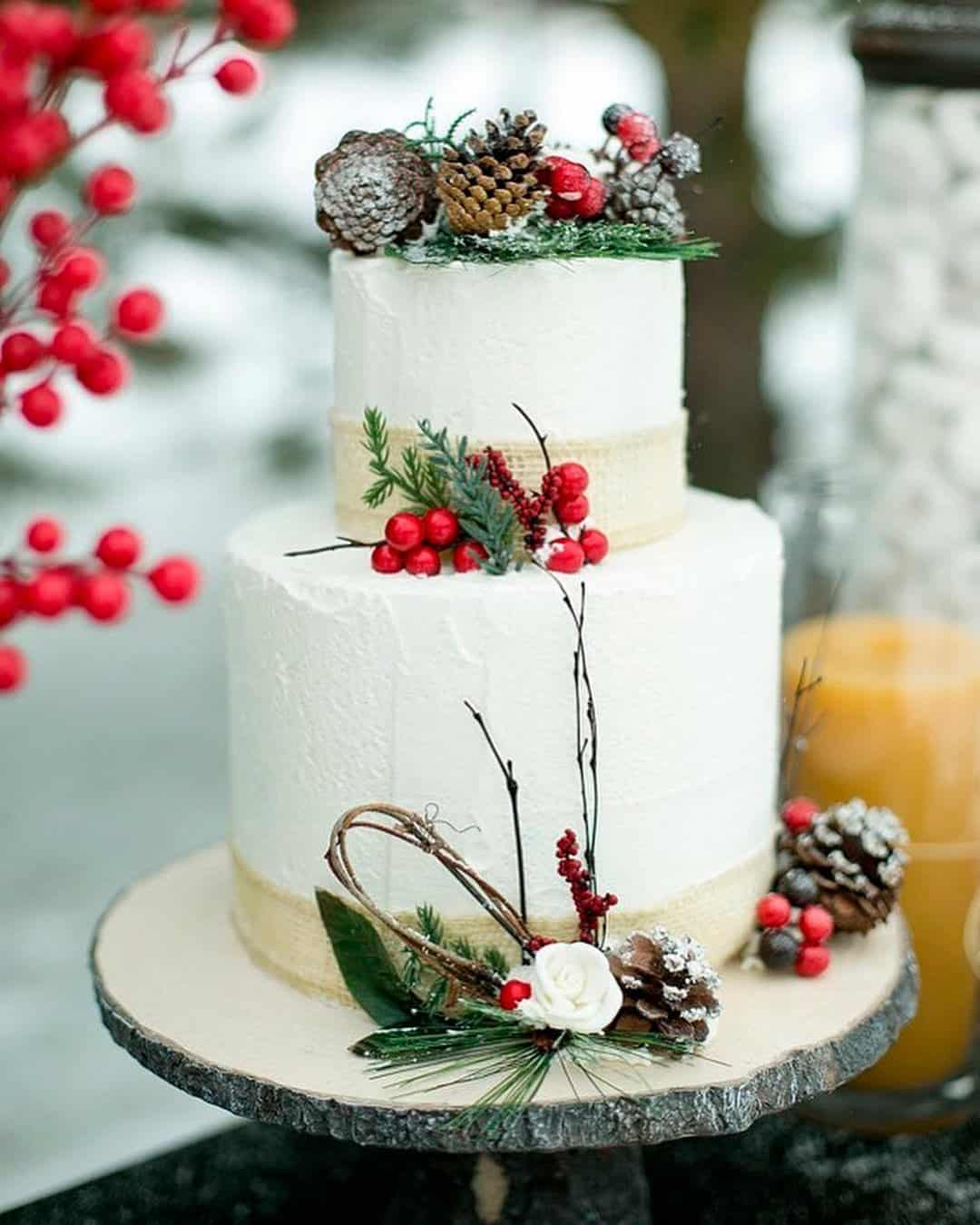 White & Red Winter Wedding Ideas