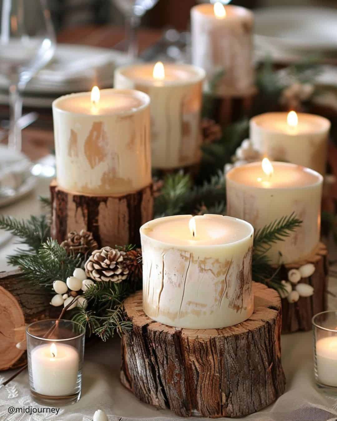 Rustic Decorations for Winter Wedding
