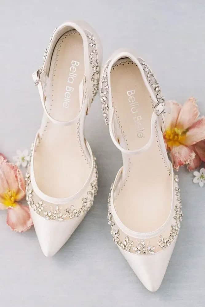 Hand-Beaded Wedding Shoes For Women