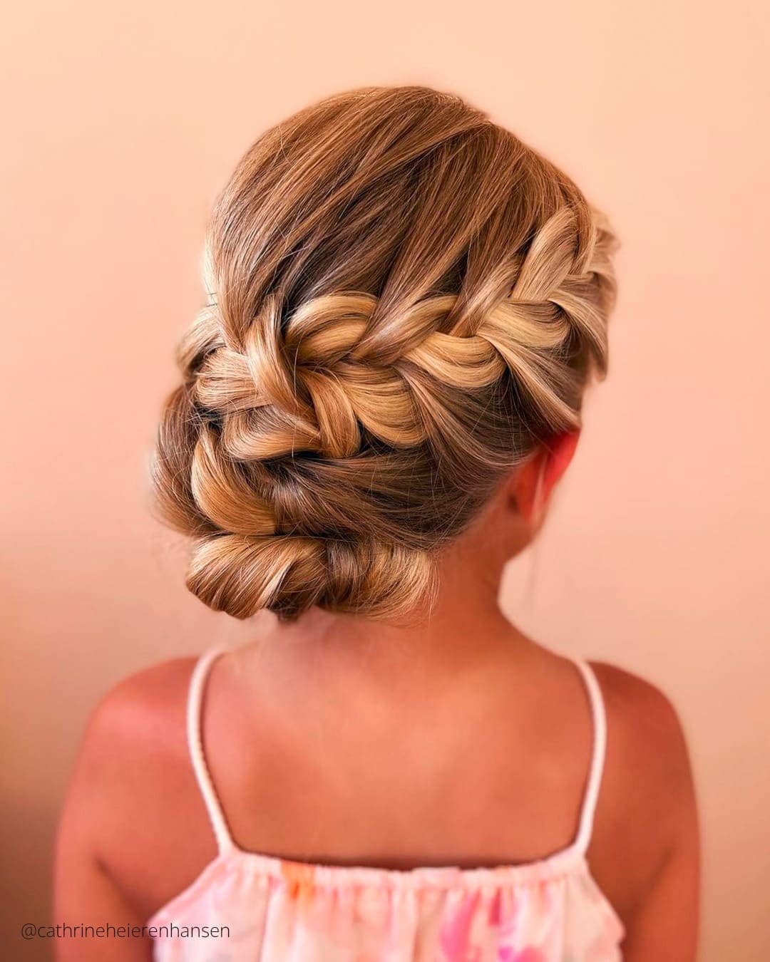 Bun Flower Girl Hair Updo