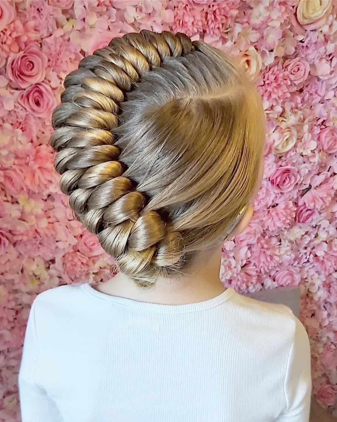 Bun Flower Girl Hair Updo