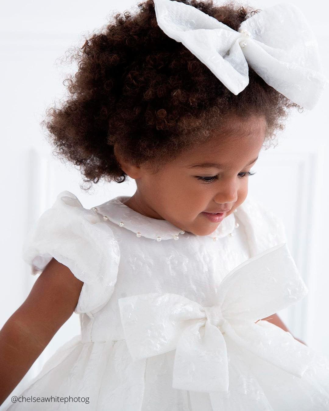 Simple Rustic Flower Girl Hair