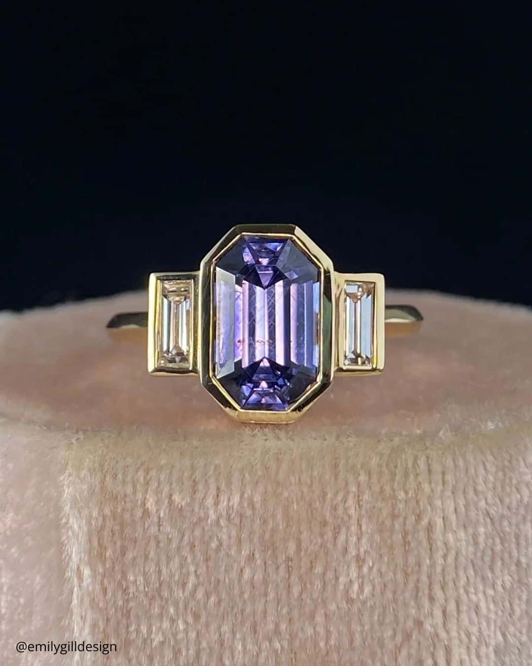 Round Cut Three Stone Rings